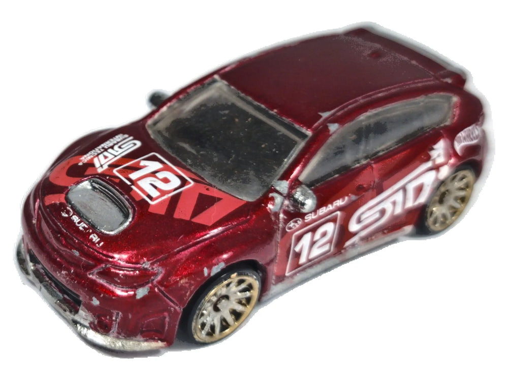 Subaru Impreza WRX STi Hot Wheels 2001 1:64 12 Luzak Bordowy