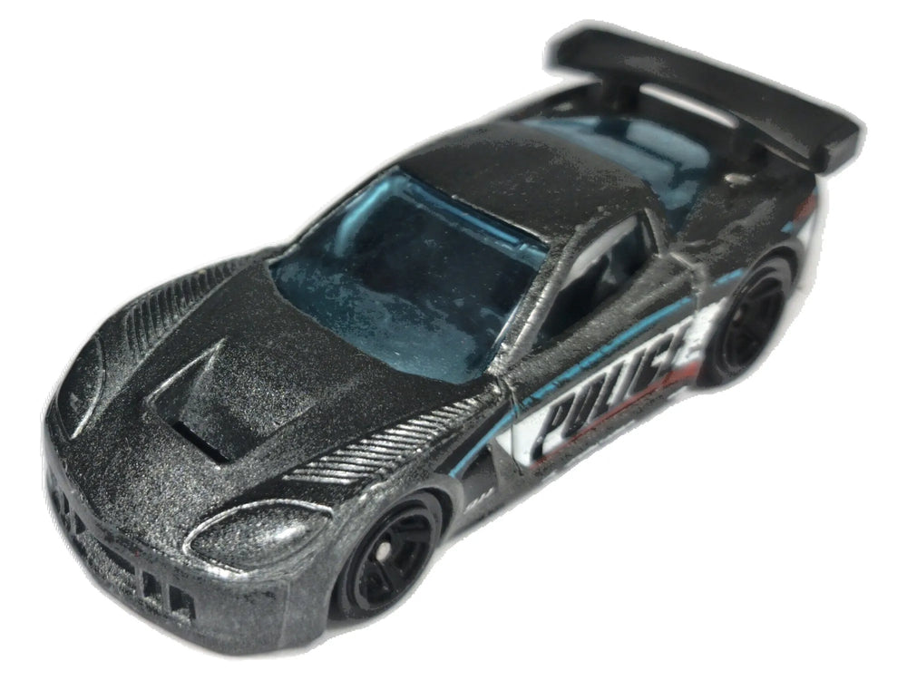 Chevrolet Corvette C6-R Hot Wheels 2007 Mainline 1:64 4 Luzak Czarny