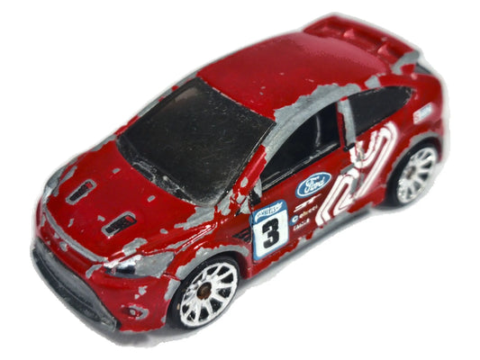 '09 FORD FOCUS RS, Hot Wheels 2010, Die cast E32 / I NL, Czerwony, 1:64