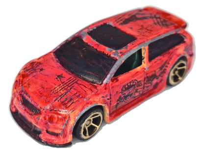 AUDACIOUS, Hot Wheels 2002, Die cast, Jaskrawy czerwony, 1:64, Resoraki