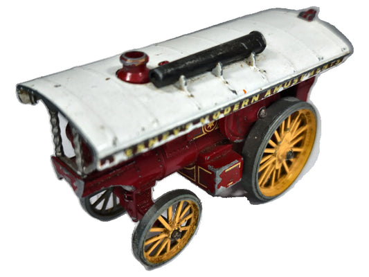 1905 Fowler Showman’S Engine Matchbox 1958 Czerwony 1:55 Made in England