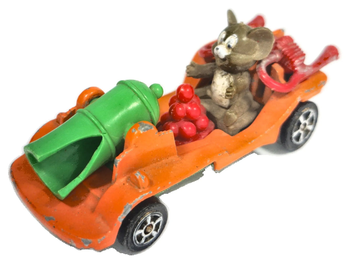 TOM & JERRY Cannon Go-Cart, Corgi 1970 Made in Gt Britain Pomarańczowy 1:64
