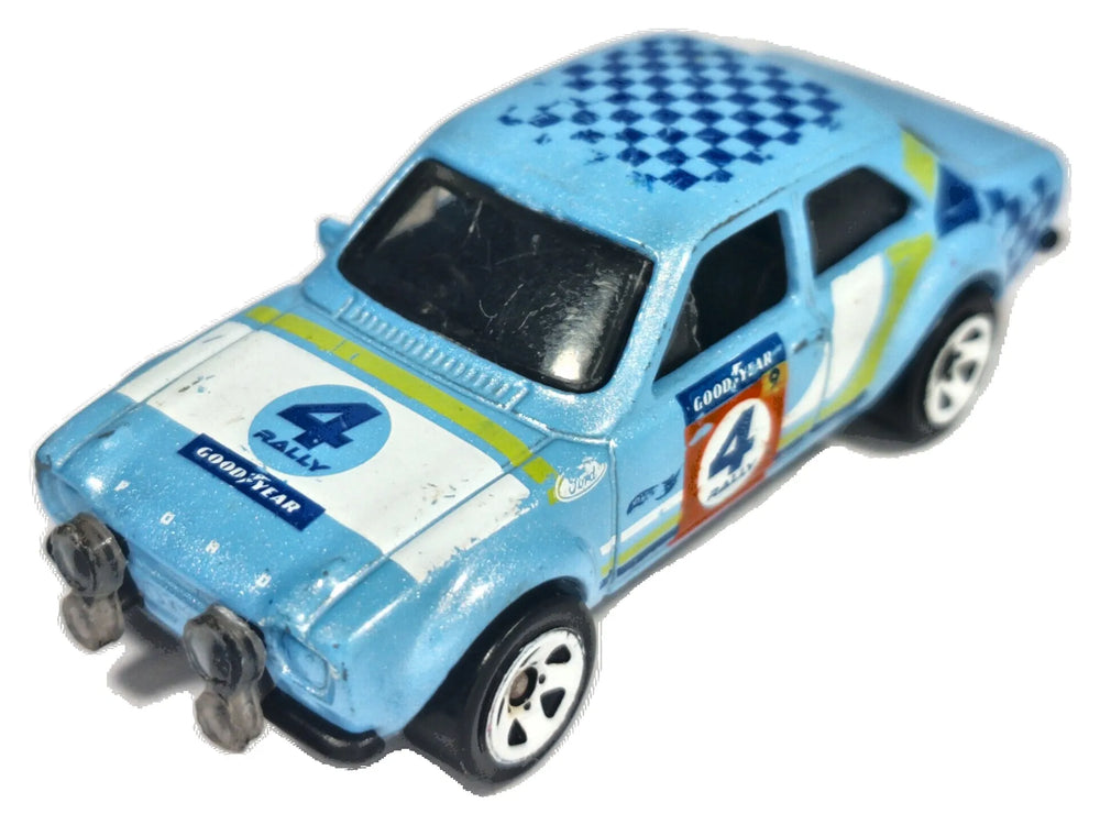 '70 FORD ESCORT RS1600, Hot Wheels 2014, Die cast, Błękitny, 1:55, Resoraki