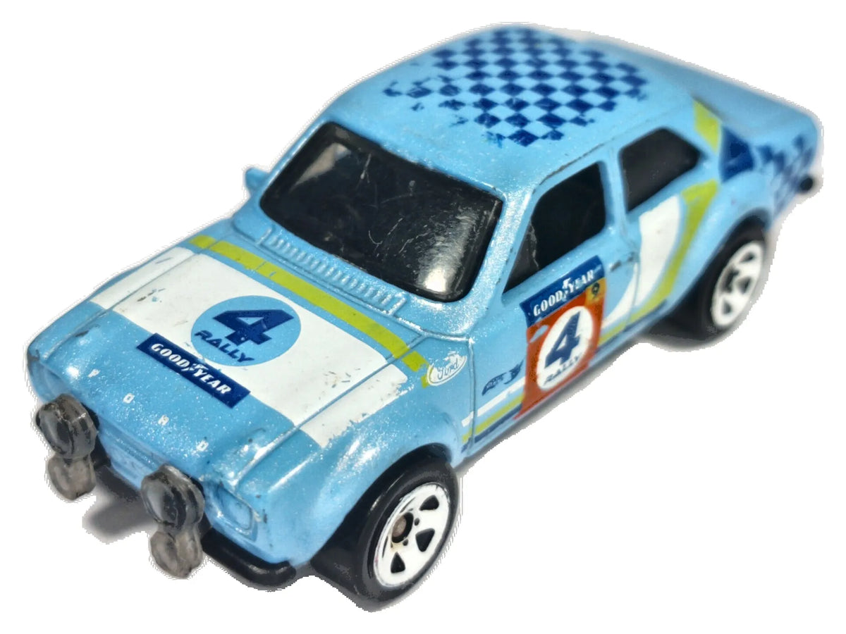 '70 FORD ESCORT RS1600, Hot Wheels 2014, Die cast, Błękitny, 1:55, Resoraki