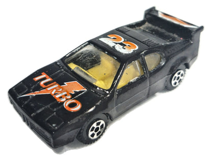 Jak BMW M1 z 1982, High Speed, Die cast M3, TURBO 23, Czarny 1:64, Resoraki