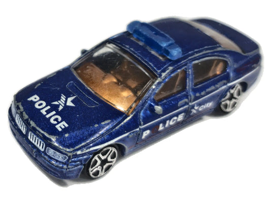 BMW Serii 7 Police Patrol Welly 1:64 Luzak Niebieski Policja
