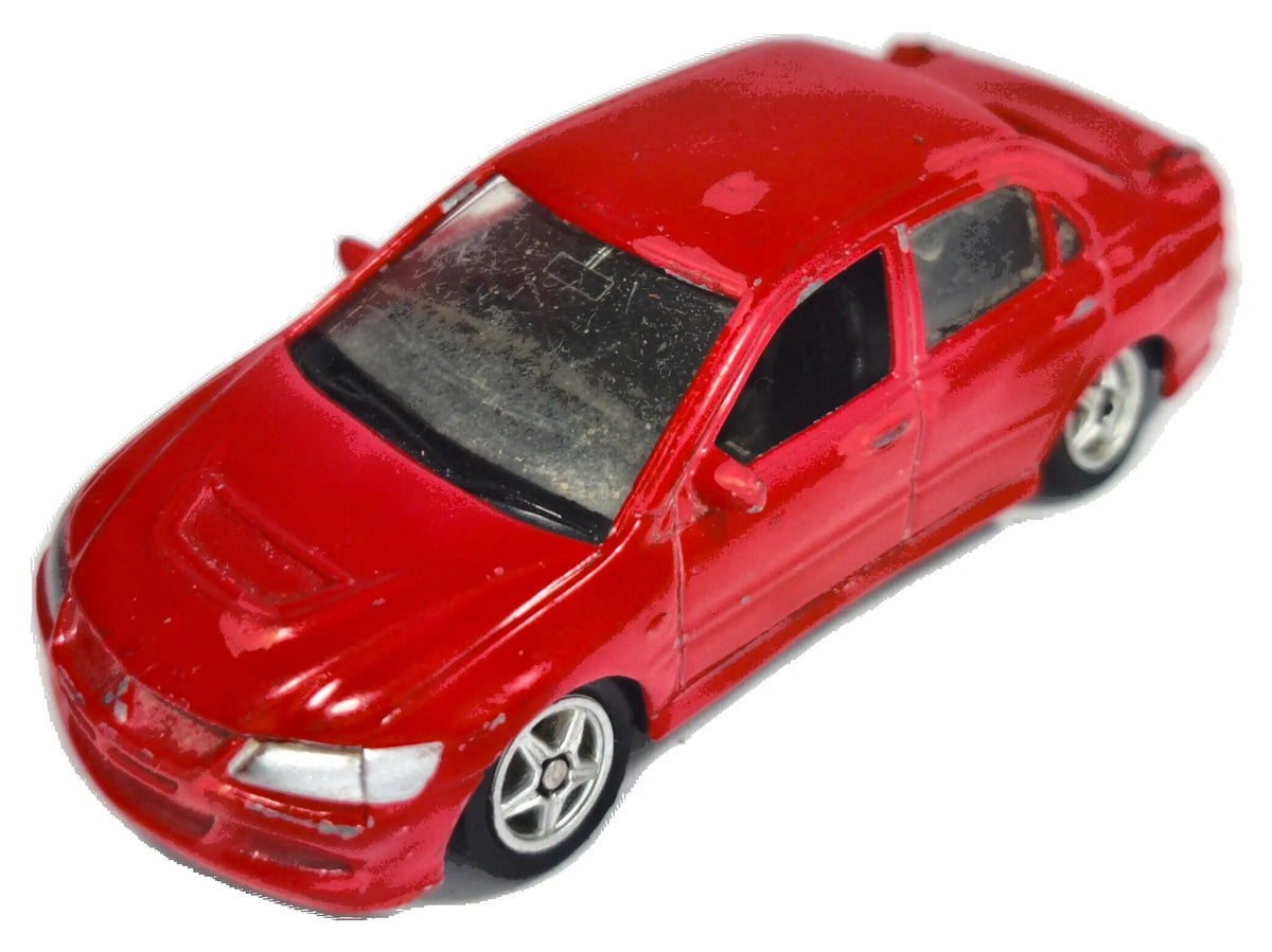 MITSUBISHI LANCER EVOLUTION VIII, Welly, Die cast NO52258, Czerwony, 1:56
