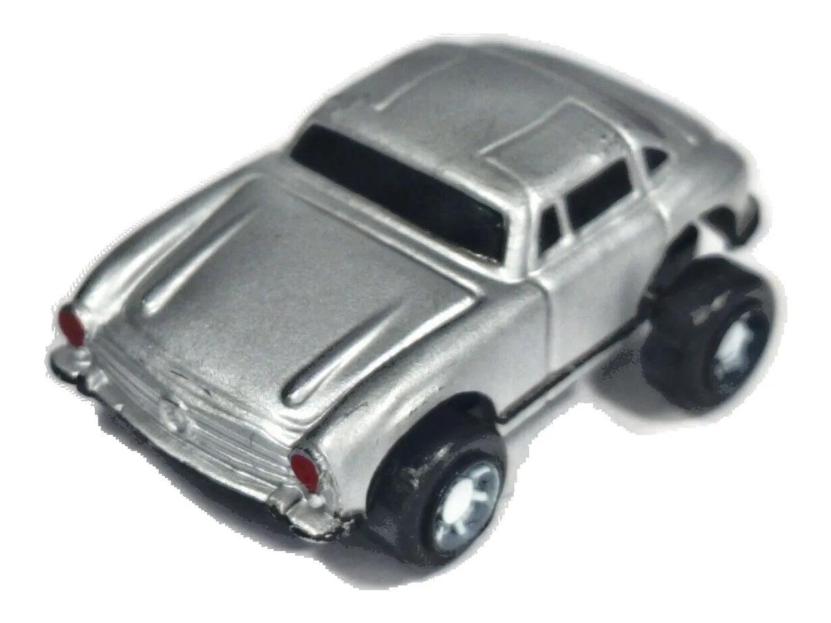 MERCEDES-BENZ 300 SL, Hasbro 1989-1992, Die cast, Srebrny, 1:75, Resoraki
