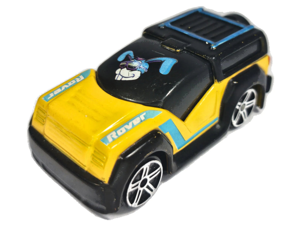 FM ROVER, Królik Bugs, Vintage Maisto, Die cast 11042, Żółty 1:64, Resoraki