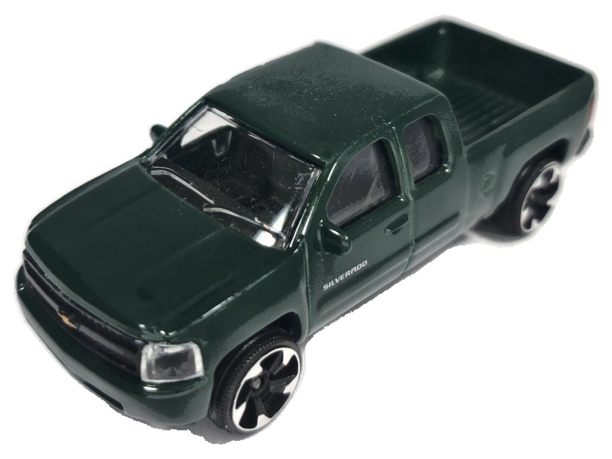 CHEVROLET SILVERADO, Majorette, Die cast REF:217E, Zielony, 1:71, Resoraki
