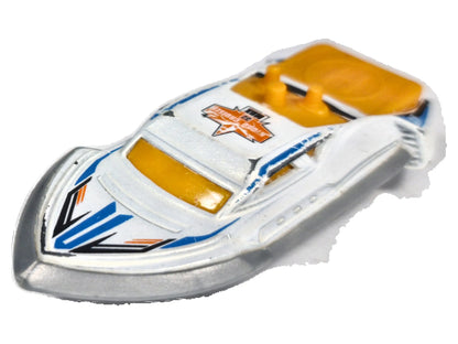 Hydro Cruiser Matchbox 2015 HW Speed Graphics 1:64 Łódź Luzak Biały