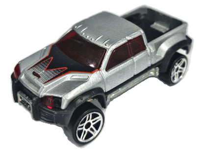 MEGA-DUTY, PICKUP TRUCK, Hot Wheels 2001, Die cast, Srebrny, 1:64, Resoraki