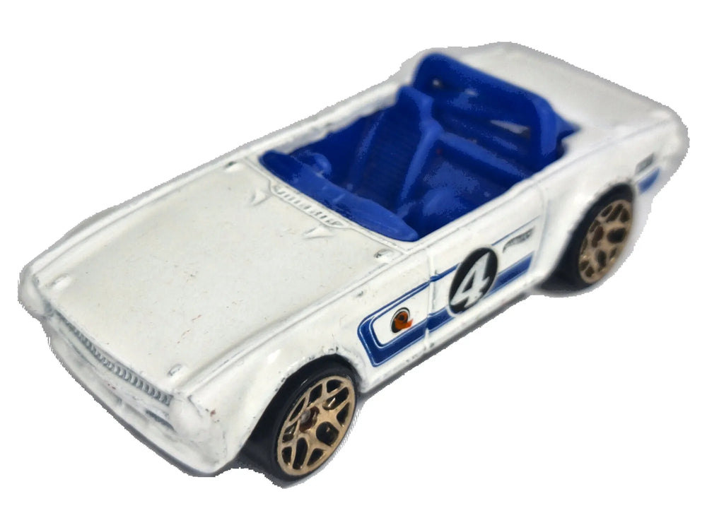 TRIUMPH TR6, Hot Wheels 2009, Die cast M16, Biały, 1:60, Resoraki
