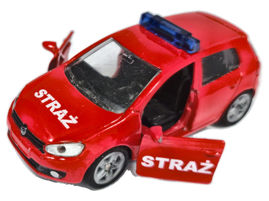 Vw Golf Vi 2.0 Tdi SIKU 1:53 Straż pożarna Czerwony