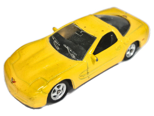 CHEVROLET 1999 CORVETTE, Welly, Die cast No.52023, Żółty, 1:64, Resoraki