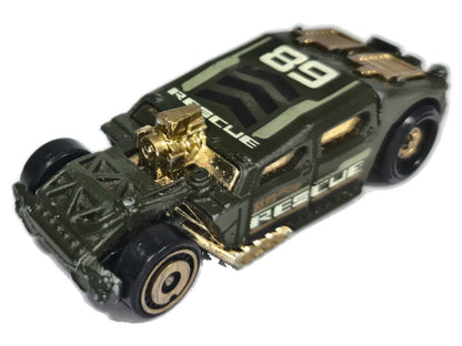 Lethal Diesel Hot Wheels 2020 Mainline 1:52 Dragster Zielony Wyścig Custom