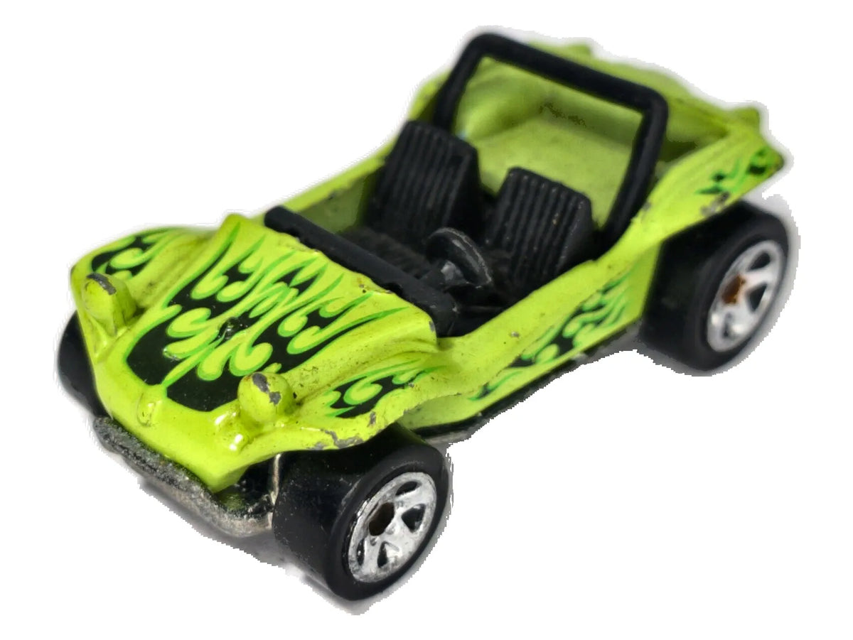 MEYERS MANX BUGGY METAL METAL Hot Wheels Made in Meksyk 2002 Zielony 1:64