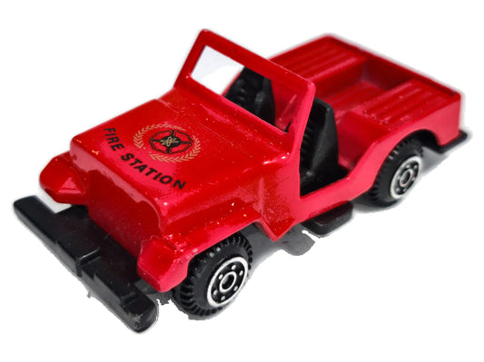 Jeep Cj Pickup Straż pożarna Summer Czerwony 1:55