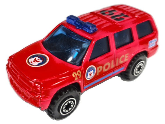 Dodge Durango Mei Sheng 1:64 POLICE #29 Luzak Czerwony Policja