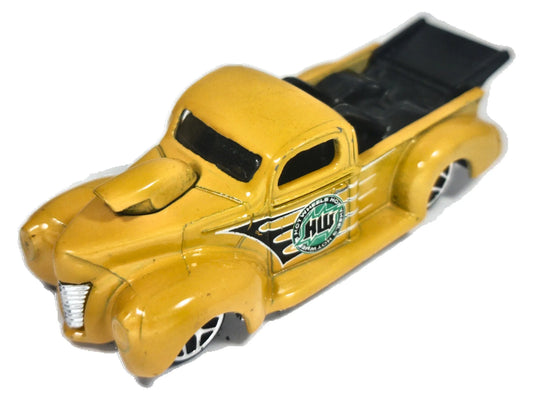 "40 FORD PICKUP, HW DRAG STRIP, Hot Wheels 1997, Die cast 1357, Żółty, 1:64