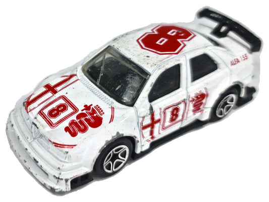 Alfa Romeo 155 Matchbox 1996 1:45 8 Luzak Biały