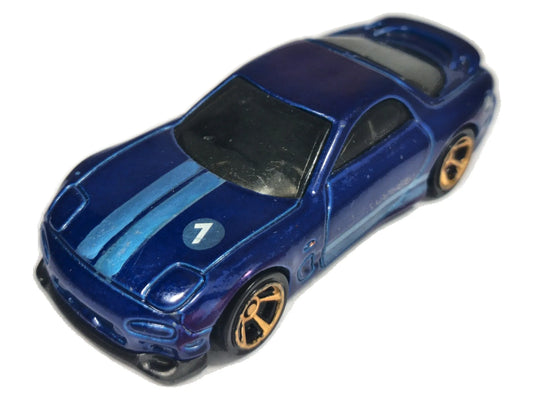 '95 MAZDA RX-7, Hot Wheels 2017, Die cast DTW90;, Granatowy, 1:52, Resoraki