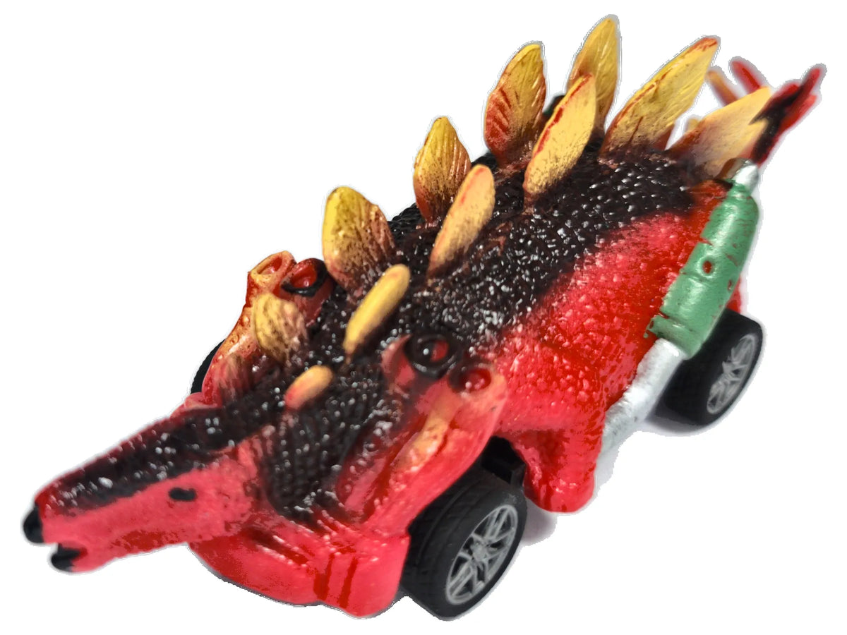 Samochód W Kształcie Stegozaura Dinobros Czerwony 1:55