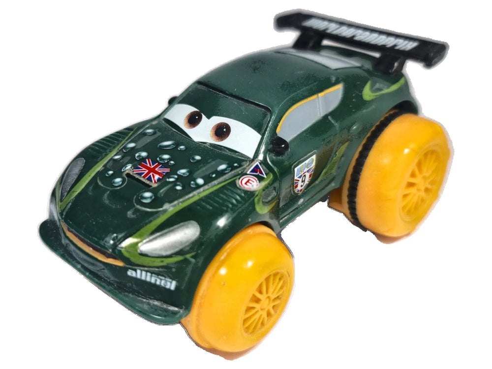 Nigel Gearsley ASTON MARTIN DBR9, Disney/Pixar 2012, 71342, Zielony, 1:55