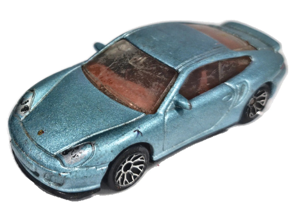 Porsche 911 Turbo Matchbox 2001 1:58 Luzak Niebieski