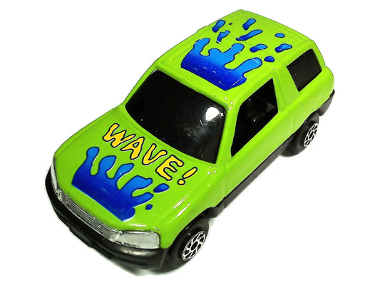 Jak Toyota RAV4 SUV Wave, Vintage (Yatming?) Resoraki Die cast Zielony 1:64
