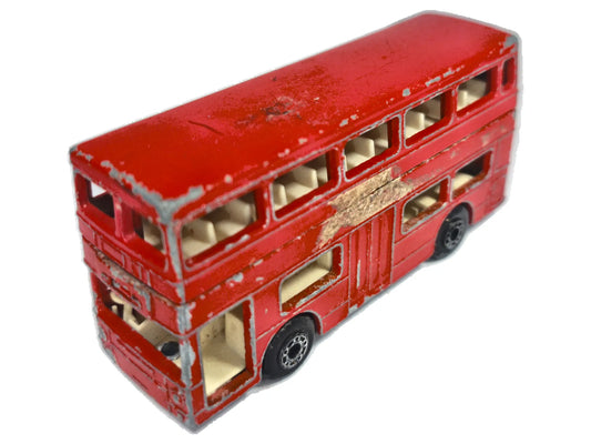 "THE LONDONER", Matchbox 1972, Made in England Die cast NO.17 Czerwony 1:85