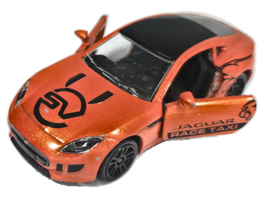 Jaguar F-Type Majorette Premium 1:58 JAGUAR RACE TAXI Luzak Miedziany