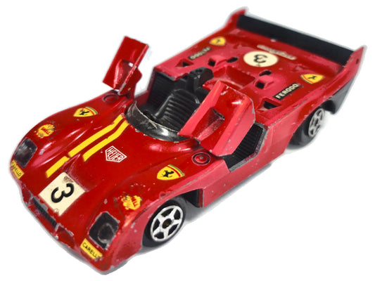JET CAR SERIES #835 FERRARI 008, Norev 1973, Die cast 835, Czerwony, 1:43