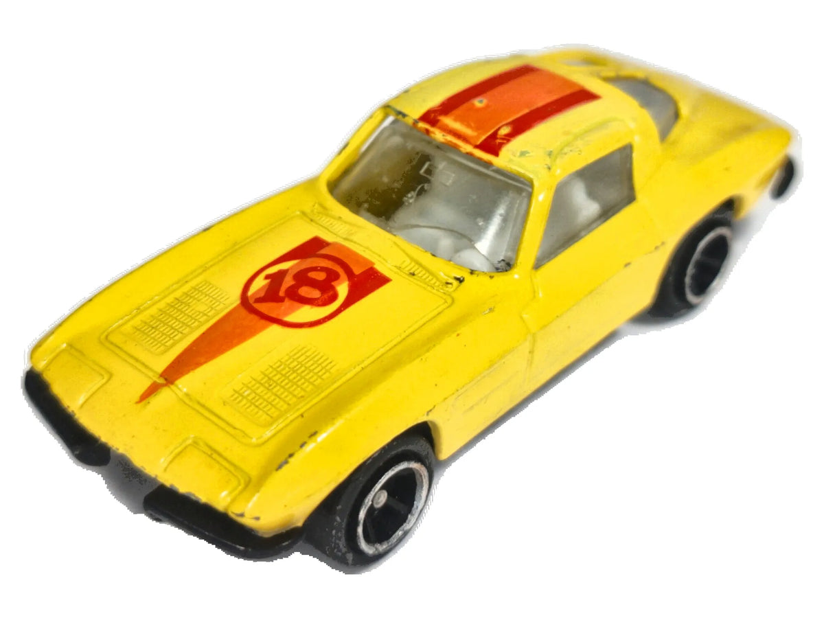 CHEVROLET CORVETTE STING RAY 1963 SPLIT-WINDOW, Zylmex 1982, Żółty, 1:72