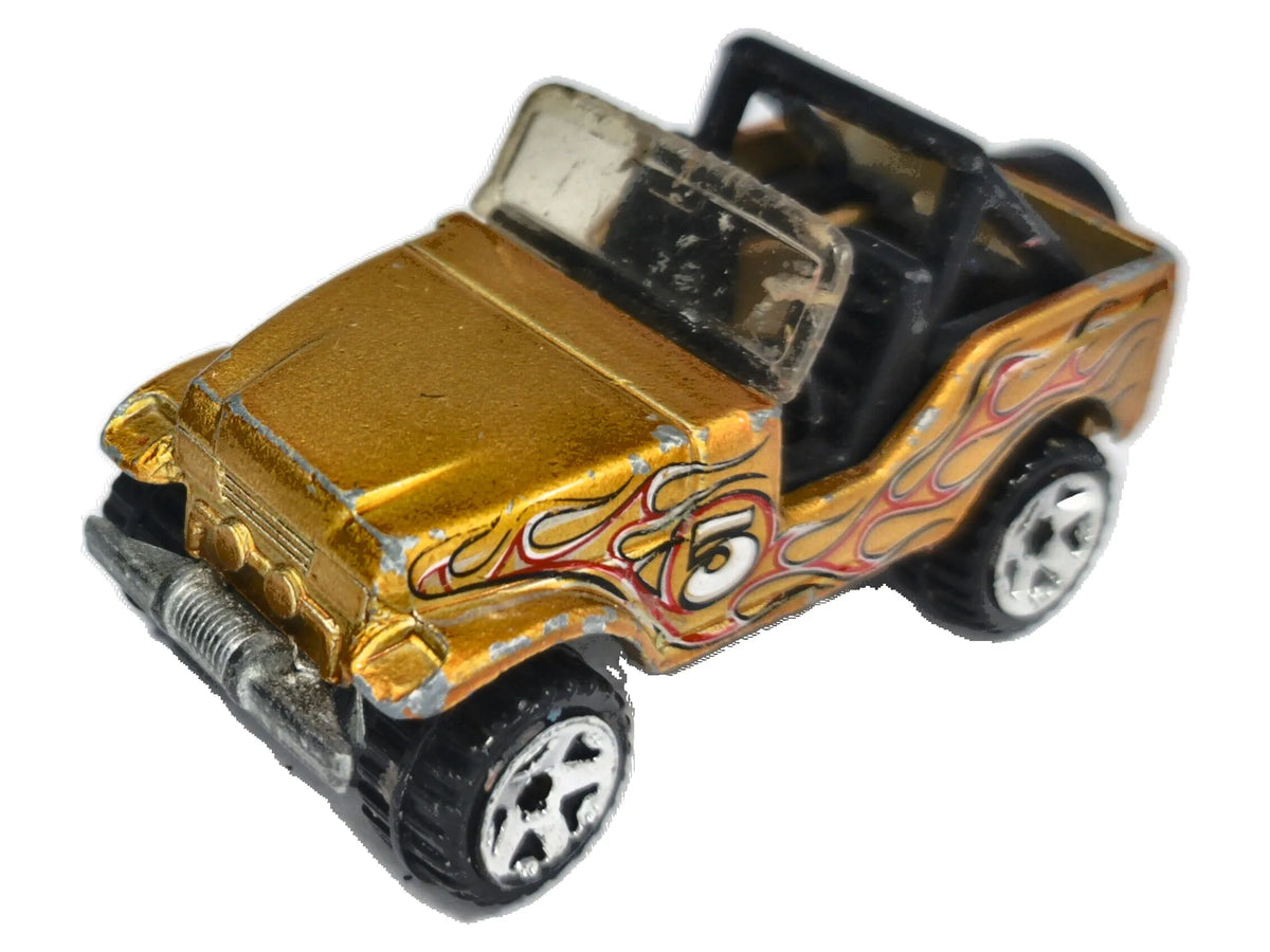 Jeep Scrambler Hot Wheels 1980 1:64 5 Luzak Złoty 2xMetal