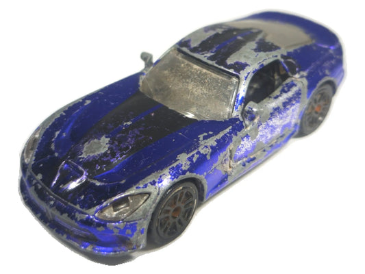 DODGE VIPER z charakterem, Majorette, Die cast REF:2388, Niebieski, 1:60