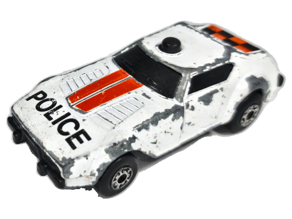 SUPER G.T. Policja Matchbox 1985 Biały 1:64