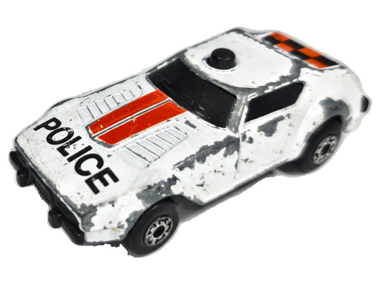 SUPER G.T. Policja Matchbox 1985 Biały 1:64