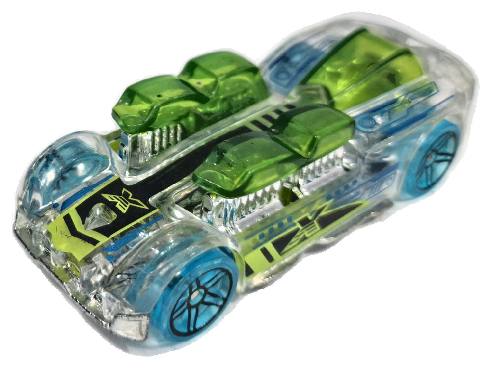 What-4-2 Hot Wheels 2003 X-Raycers 1:64 Luzak Przeźroczysty
