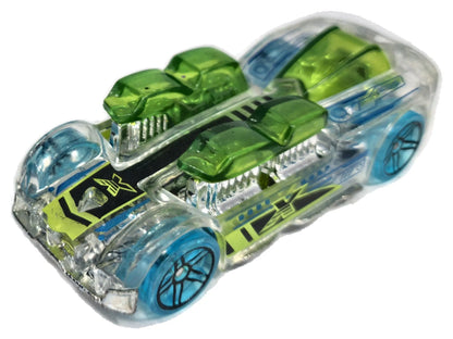 What-4-2 Hot Wheels 2003 X-Raycers 1:64 Luzak Przeźroczysty