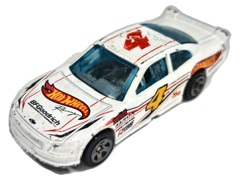 '10 Chevy Impala Hot Wheels 2010 Biały 1:64 Race Car