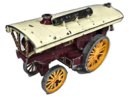 Lokomotywa Parowa TRACTION ENGINE Matchbox '60 Bordowy 1:43 Made in England