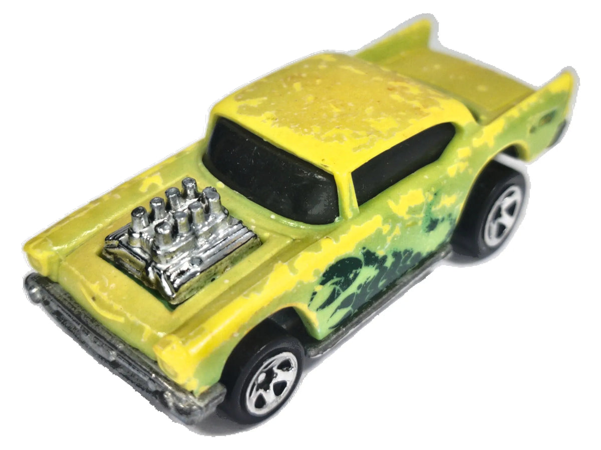 1957 CHEVY, Hot Wheels 1976, Die cast, Żółty Color Shifters, 1:64, Resoraki