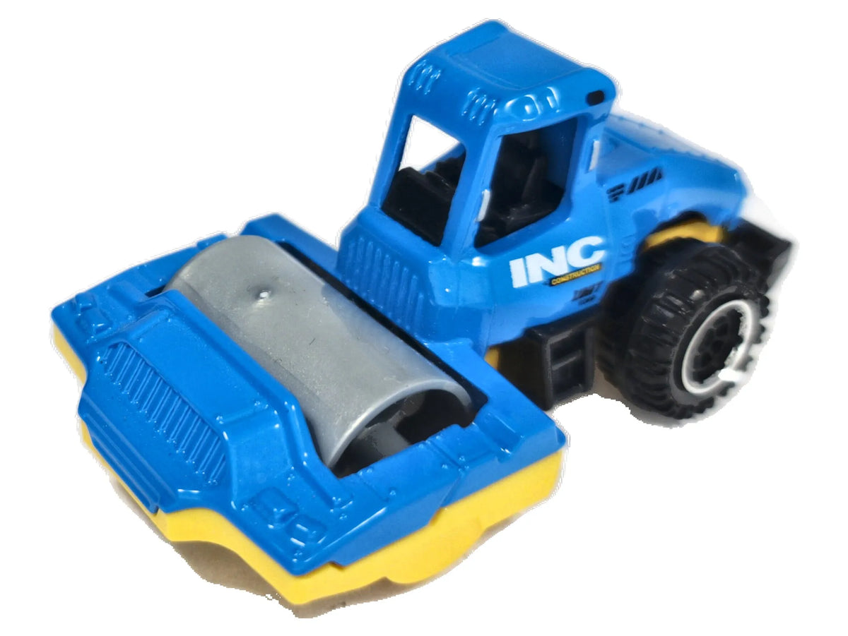 Road Roller Matchbox 2021 1:64 Walec drogowy Niebieski Budowa