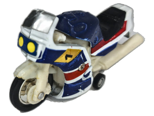 Motocykl typu ŚCIGACZ 1:64 Motocykl Luzak Biały Policja