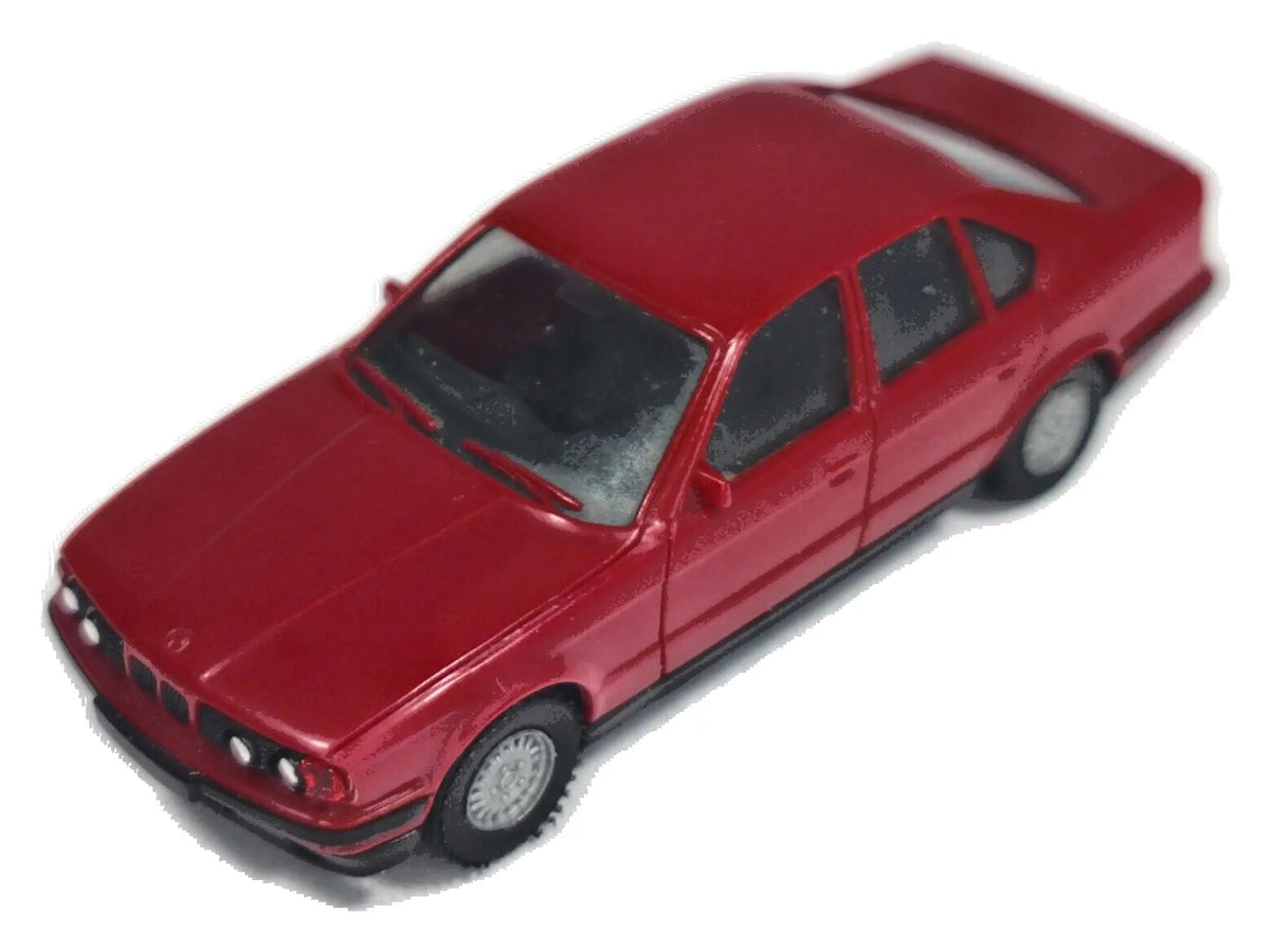 BMW 535I, Herpa Przed 1990, Die cast, Czerwony, 1:87, Resoraki