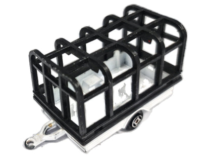 Cage Trailer Majorette '80 Biały 1:64 Made in France