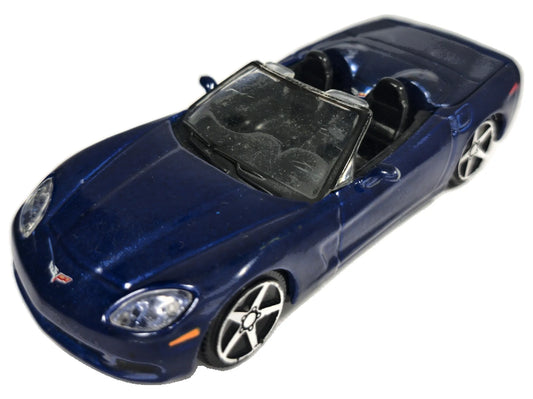 2004 CHEVROLET CORVETTE, Maisto 2004, Die cast, Granatowy, 1:38, Resoraki