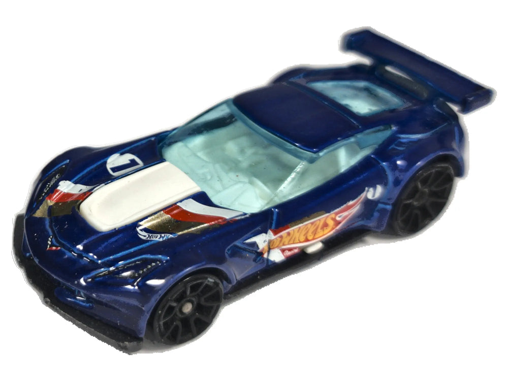 Chevrolet Corvette C7.R Hot Wheels 2014 Mainline 1:64 1 Luzak Niebieski