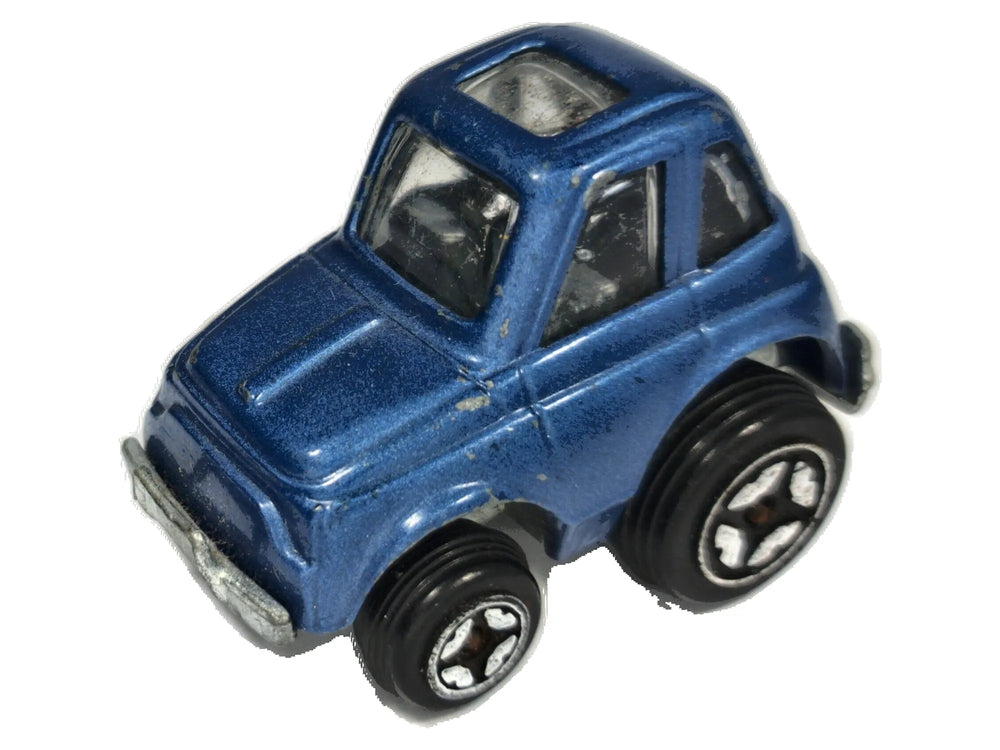 Fiat 500 Tooned Polistil '70 Niebieski 1:64 Made in Italy